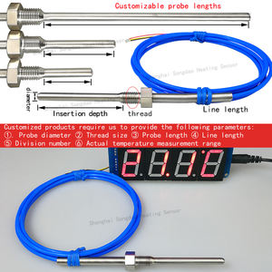 ステンレス钢防水固定スレッドPTFE防水<span class=keywords><strong>DS18B20</strong></span>デジタル温度センサー - Product Image 3