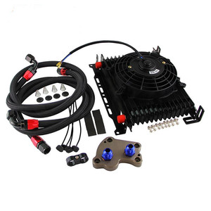 Kit de enfriador de aceite de 15 filas AN10 para <span class=keywords><strong>Mini</strong></span> <span class=keywords><strong>Cooper</strong></span> <span class=keywords><strong>S</strong></span> R53 2002-2006 + ventilador eléctrico de 7" - Product Image 1