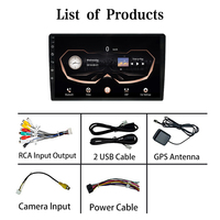 Radio estéreo universal 2 DIN de 9 pulgadas con unidad principal Android de 4+4 núcleos, GPS, amplificador, Carplay, Android Auto, 2 ventiladores y reproductor de DVD para coche