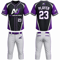 Uniformes et maillots de baseball personnalisés, pantalons, uniformes d'équipe par sublimation, vente en gros, prix bas, bonne qualité