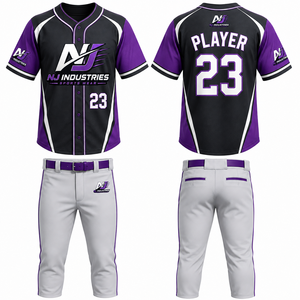 Uniformes de Béisbol Personalizados y Pantalones de Jersey, Uniformes de Equipo por Sublimación, Venta al por Mayor, Precio Bajo, Buena Calidad - Product Image 5
