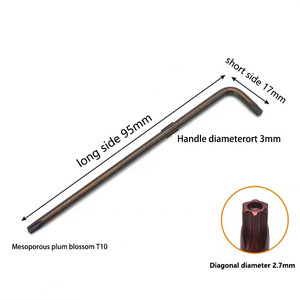 Nhà Máy Trực Tiếp T10 T15 T27 Thép Hợp Kim L-Loại Torx Key Oxit Màu Đen Công Nghiệp Cấp Metric Torx Cờ Lê - Product Image 2