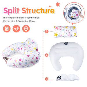 Almohada de <span class=keywords><strong>lactancia</strong></span> inflable de viaje para almohada de <span class=keywords><strong>lactancia</strong></span> para soporte de bebé, almohada de alimentación de cubierta pura extraíble - Product Image 6