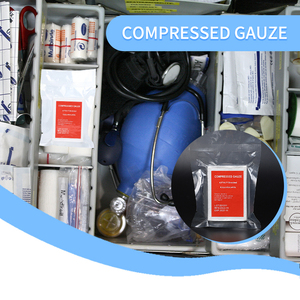 Venda de gasa comprimida de algodón plegada en Z para uso médico en tratamiento de fracturas óseas, botiquín de primeros auxilios y apósitos para quemaduras - Product Image 2