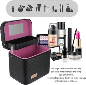Valise de voyage en PU grande capacité pour cosmétiques et maquillage – Vente en gros - Product Image 4