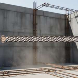 Foret SDS Max Elite 4 coupes pour maçonnerie et béton, emballage individuel sous blister - Product Image 3