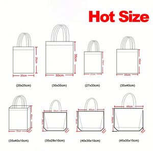 Reusable Custom Cotton Tote Bag for Women Casual Letter Pattern Beach Shoulder Bag - Product Image 3