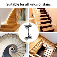 Règle pliante jauge de gabarit d'escalier en métal solide mesurant avec précision l'angle et la longueur outil de disposition d'étagère outil de modèle de bande de roulement d'escalier