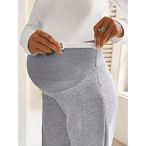 <span class=keywords><strong>Pantalon</strong></span> de maternité en polaire chaud d'hiver, <span class=keywords><strong>pantalon</strong></span> ample à taille haute de haute qualité, <span class=keywords><strong>pantalon</strong></span> large plissé pour femmes - Product Image 2