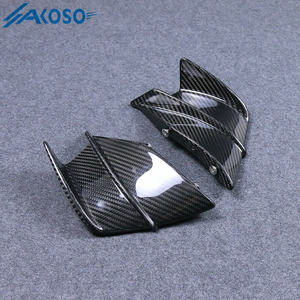 AKOSO moto 3K sec fibre de carbone aile avant Spoiler couverture côté aile fixe carénage Winglet pour <span class=keywords><strong>Honda</strong></span> <span class=keywords><strong>CBR650R</strong></span> 2019-2024 <span class=keywords><strong>2023</strong></span> - Product Image 5