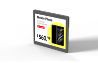 Etiqueta de Precio Digital COMPAX Flexible MOQ de 5.83 Pulgadas y 4 Colores con Pantalla E-Ink, Muestra Disponible, Etiqueta ESL para Estantes de Pequeños Comercios Minoristas, Pedido de Prueba