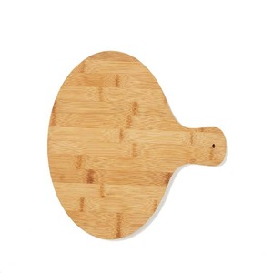 Bamboo Cutting Board Round With Handle For Serving And Cooking - Product Image 2