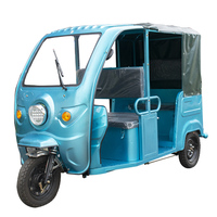 Tricycle électrique pour passagers aux Philippines, 4 places, carrosserie ouverte, Tuktuk Bajaj 1200W, autonomie de 70-90 km