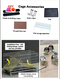 Jaula plegable <span class=keywords><strong>de</strong></span> 150x60x70cm para <span class=keywords><strong>huevos</strong></span> <span class=keywords><strong>de</strong></span> <span class=keywords><strong>gallina</strong></span> - Product Image 5