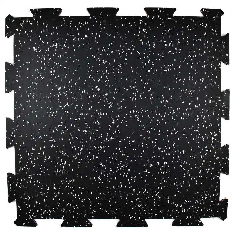 Factory price speckles gym crossfit rubber floor 1 inch thick rubber mat accessories for gym