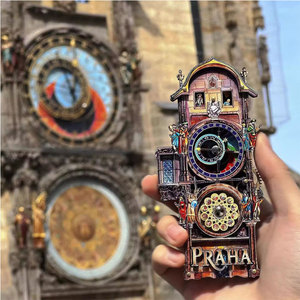 Imanes de Colección Turística, Imanes <span class=keywords><strong>para</strong></span> Refrigerador con Reloj Astronómico |   Recuerdo de Viaje Decorativo <span class=keywords><strong>para</strong></span> Guardar Recuerdos - Product Image 4