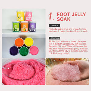 Naranja Stock Crema orgánica Pedicura Suministros Crystal <span class=keywords><strong>Jelly</strong></span> Spa Pedicura <span class=keywords><strong>Gel</strong></span> Polvo Limón Lavanda Rosa Pies secos Piel del pie - Product Image 4