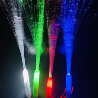 Bâton Lumineux LED Vente en Gros, Baguettes Fluorescentes à Fibre Optique, 3 Modes Clignotants pour Fournitures de Fête d'Enfants, Anniversaires, Mariages et Noël