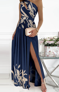 Abito Lungo Sexy <span class=keywords><strong>con</strong></span> <span class=keywords><strong>Spacco</strong></span> per Donna, Vestito Elegante Senza Maniche a Vita Alta, Nuova Moda Femminile per Feste e Uso Quotidiano - Product Image 5