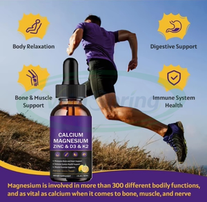 VitaSpring Suplemento de Salud Ósea Orgánico, Calcio, Magnesio, Zinc, Líquido con Vitamina D3, K2, OEM, Etiqueta Privada - Product Image 2