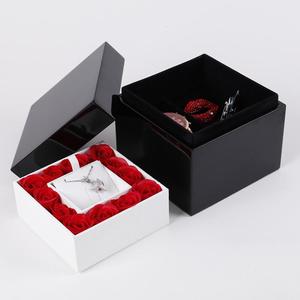 Multiple Styles Support Customization <b>Jewelry</b> <b>Gift</b> <b>Boxes</b> Black Luxury <b>Gift</b> Box Wood <b>Gift</b> Box - Product Image 4