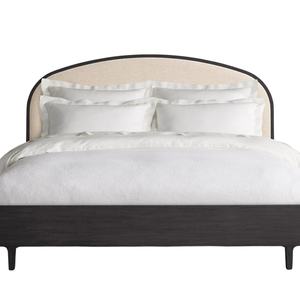 Cadre de lit double en bois massif de style américain fait à la main avec tête de lit rembourrée douce - Product Image 5