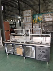 Mostrador de Té con Leche Refrigerado de Alta Calidad, Diseño Personalizado de Barra de Té de Burbujas - Product Image 3