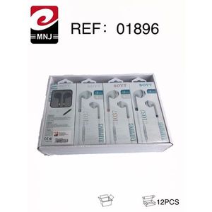Auricolari Soyt con microfono, cuffie cablate per telefoni cellulari, confezione da 12 pezzi - Product Image 2