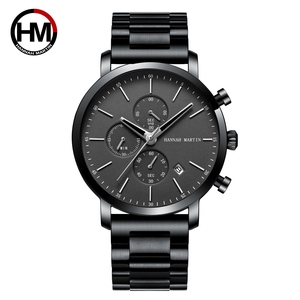 Montre Hannah Martin 109, montre numérique, acier inoxydable, cadran rond, mouvement à quartz classique, montre pour homme - Product Image 1