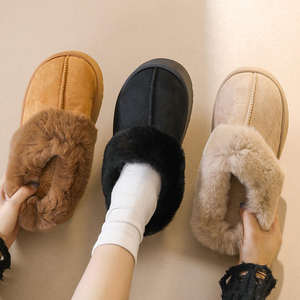 Nouvelles pantoufles en fourrure pour femme, collection automne-hiver, avec semelle épaisse, chaudes, pour l'intérieur et l'extérieur - Product Image 2