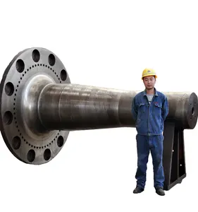 Industrial Machining Wind Power Shaft Long Forged Steel Large Flange Main Shaft