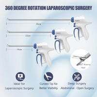Lame de scalpel ultrasonique laparoscopique Goat, compatible avec le scelleur de vaisseaux Ethicon Harmonic 5 mm, type pistolet, 14/23/36/45 cm, qualité supérieure