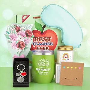 Set de Regalo Personalizado y Único de Agradecimiento para Maestros, Ideas de Regalos de Jubilación para Maestros, Regalos de Fin de Año para Maestros de Parte de los Alumnos - Product Image 1