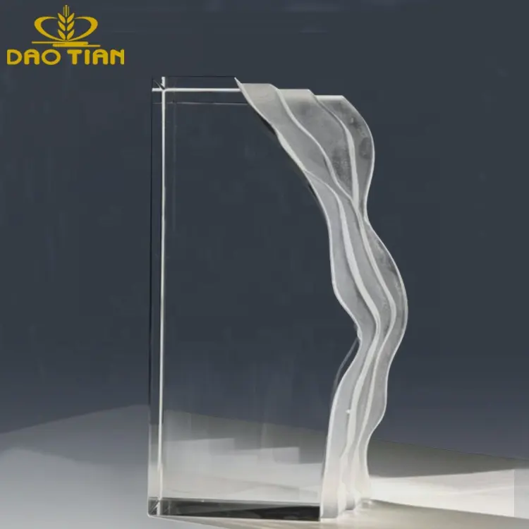 DaoTian toptan kristal fotoğraf çerçevesi boş özelleştirilmiş yenilik 3D kristal fotoğraf düğün hediyesi