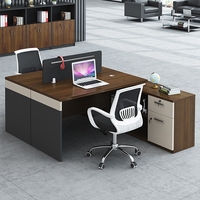 Ensemble de tables de bureau modulaires, design moderne, bureau de personnel convertible, poste de travail en cubique, mobilier de bureau commercial, bureau de travail