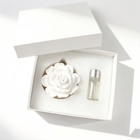 Diffuseur de parfum d'ambiance en céréales d'huiles essentielles, en plâtre parfumé aux fleurs, en porcelaine et bois, pour la maison, vente en gros