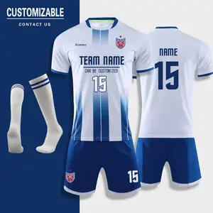 2024 özel tam ucuz futbol forması takım kulübü takım kitleri hızlı kuru çocuk futbolu Jersey