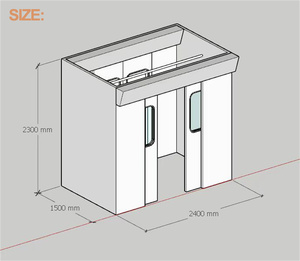 Thiết kế mới thiết kế tàu điện ngầm photobooth ngay lập tức in Philippines Malaysia gian hàng ảnh tự phục vụ gian hàng ảnh với máy ảnh - Product Image 2