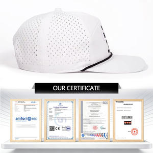 Toptan 5 Panel Su Geçirmez Fileli Spor Beyzbol Şapkası Özel Logo Kamyon Şoförü Golf Şapkaları Lazer Snapback Yama Toptan Satış - Product Image 3