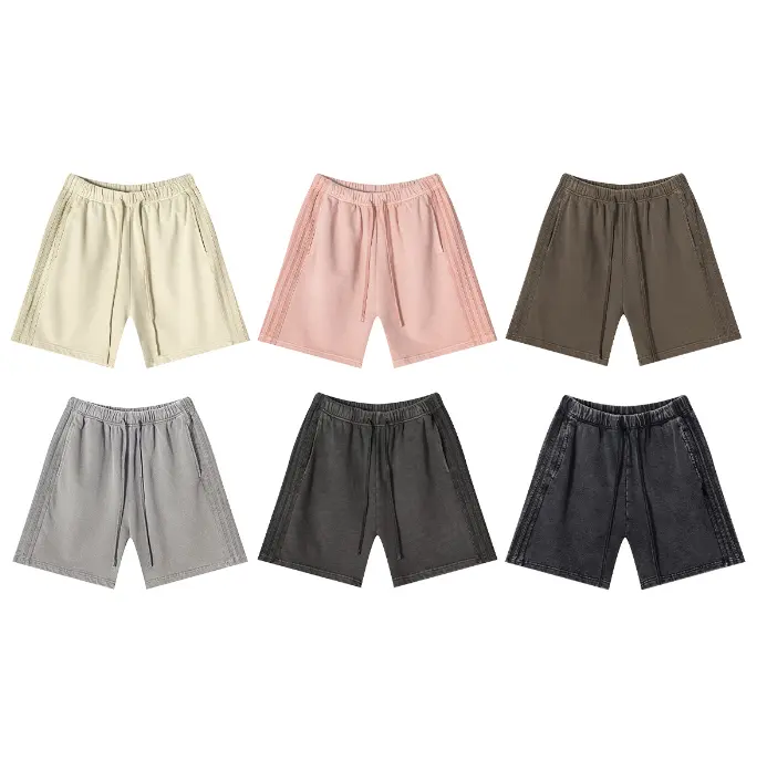 Người Đàn Ông Của Mùa Hè Thời Trang Thương Hiệu Đường Phố Nặng 350G Rửa Retro Quần Short Tuổi Teen Capris Cho Nam Giới