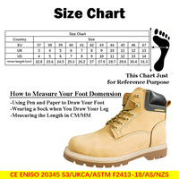 Chaussures de sécurité en cuir nubuck Goodyear Welt, bottes de travail pour soudeurs électriques à lacets avec embout et semelle intermédiaire en acier