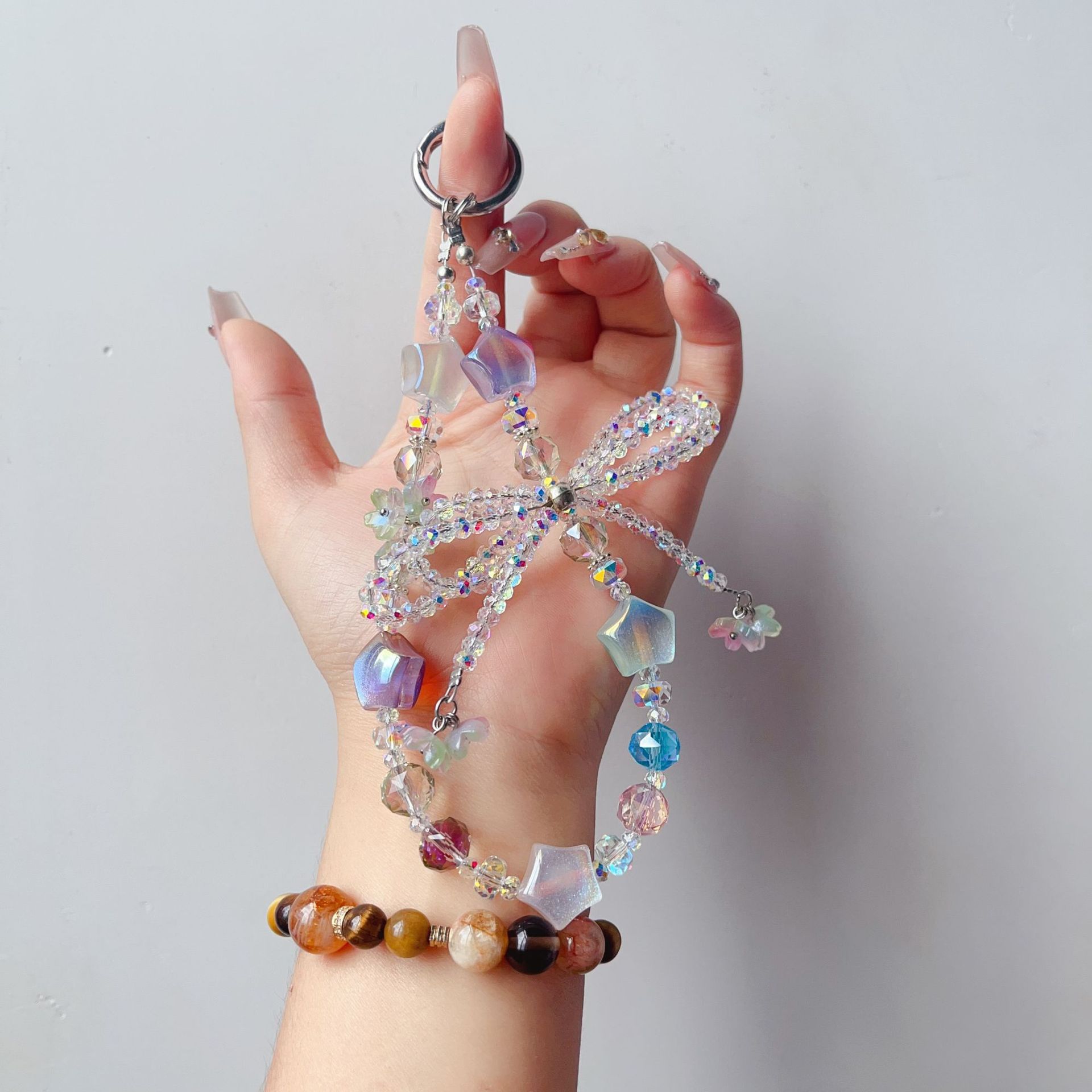 Bowknot tissé à la main + style coloré étoile à cinq branches