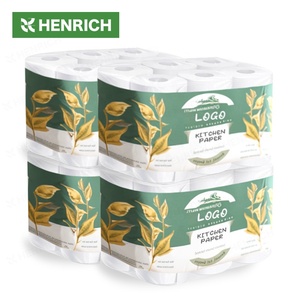 HENRICH <span class=keywords><strong>Essuie</strong></span>-mains <span class=keywords><strong>bio</strong></span> réutilisable 4 6 8 rouleaux 2 plis 60 feuilles de papier de cuisine en pâte de bambou - Product Image 4