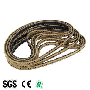 Courroie de distribution en caoutchouc GOODLY Exclusive T10.5 marron, revêtement en caoutchouc, dureté <span class=keywords><strong>Shore</strong></span> 40~60, résistante à l'usure, personnalisable, support OEM, trous de fixation - Product Image 1