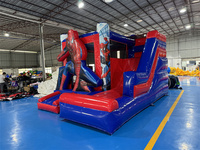 Casa Inflable Saltarina de Hombre Héroe Araña Castillo Hinchable con Tobogán para Jardín Exterior y Patio Trasero en Venta