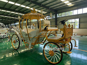 جميلة اليقطين الأميرة الحصان الملكي عربات التي تجرها الدواب اليقطين عربة الحصان 4 عجلات الكهربائية سندريلا الحصان عربات سعر جيد - Product Image 5