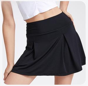 กระโปรงกีฬาเอวสูงสำหรับผู้หญิง ขายส่ง มีกระเป๋าใส่โทรศัพท์ในตัว ผ้าไม่บาง มองไม่ทะลุ เหมาะสำหรับเล่นเทนนิส พิลาทิส กอล์ฟ และกีฬาอื่นๆ - Product Image 3