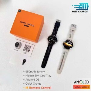 Jam Tangan Pintar H100 Android BT Call GPS Kontrol Jarak Jauh IR Layar AMOLED 1.8'' Kompas Jaringan 4G Jam Tangan Pintar Kesehatan dengan Kartu SIM - Product Image 3