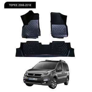 Préfet Fit pour <span class=keywords><strong>TEPEE</strong></span>-2008-2018 tapis personnalisé TPE tapis de sol de <span class=keywords><strong>voiture</strong></span> 4 pièces en cuir Tpe tapis de sol de <span class=keywords><strong>voiture</strong></span> tapis - Product Image 1