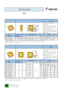 Chai Tools SNGX Series CNC Carburo de tungsteno Insertos de fresado de 8 Bordes de doble cara Ángulo de <span class=keywords><strong>rastrillo</strong></span> positivo grande para corte ligero - Product Image 3
